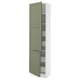 SEKTION / MAXIMERA Gabin alto 2 prtas 4 cjnes +ests, blanco/Axstad verde grisáceo, 61x37x229 cm