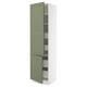 SEKTION / MAXIMERA Gabin alto 2 prtas 4 cjnes +ests, blanco/Axstad verde grisáceo, 61x61x229 cm