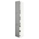 SEKTION / MAXIMERA Gabin alto 2 prtas 4 cjnes +ests, blanco/Bodbyn gris, 38x61x229 cm