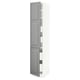 SEKTION / MAXIMERA Gabin alto 2 prtas 4 cjnes +ests, blanco/Bodbyn gris, 38x61x203 cm