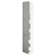 SEKTION / MAXIMERA Gabin alto 2 prtas 4 cjnes +ests, blanco/Bodbyn gris, 38x37x229 cm