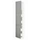 SEKTION / MAXIMERA Gabin alto 2 prtas 4 cjnes +ests, blanco/Bodbyn gris, 46x37x229 cm