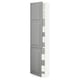 SEKTION / MAXIMERA Gabin alto 2 prtas 4 cjnes +ests, blanco/Bodbyn gris, 46x37x203 cm