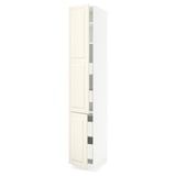 SEKTION / MAXIMERA Gabin alto 2 prtas 4 cjnes +ests, blanco/Bodbyn hueso, 38x61x229 cm