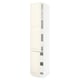 SEKTION / MAXIMERA Gabin alto 2 prtas 4 cjnes +ests, blanco/Bodbyn hueso, 46x61x229 cm