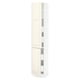 SEKTION / MAXIMERA Gabin alto 2 prtas 4 cjnes +ests, blanco/Bodbyn hueso, 38x37x203 cm
