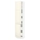 SEKTION / MAXIMERA Gabin alto 2 prtas 4 cjnes +ests, blanco/Bodbyn hueso, 46x37x203 cm