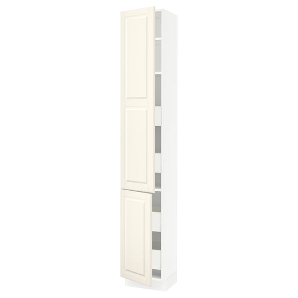 SEKTION / MAXIMERA Gabin alto 2 prtas 4 cjnes +ests, blanco/Bodbyn hueso, 38x37x229 cm