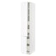 SEKTION / MAXIMERA Gabin alto 2 prtas 4 cjnes +ests, blanco Enköping/blanco efecto madera, 46x61x229 cm