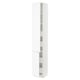 SEKTION / MAXIMERA Gabin alto 2 prtas 4 cjnes +ests, blanco Enköping/blanco efecto madera, 38x37x229 cm