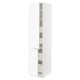 SEKTION / MAXIMERA Gabin alto 2 prtas 4 cjnes +ests, blanco Enköping/blanco efecto madera, 46x61x203 cm