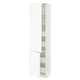SEKTION / MAXIMERA Gabin alto 2 prtas 4 cjnes +ests, blanco Enköping/blanco efecto madera, 61x37x229 cm