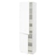 SEKTION / MAXIMERA Gabin alto 2 prtas 4 cjnes +ests, blanco Enköping/blanco efecto madera, 61x37x203 cm