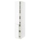 SEKTION / MAXIMERA Gabin alto 2 prtas 4 cjnes +ests, blanco Enköping/blanco efecto madera, 38x61x203 cm