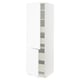 SEKTION / MAXIMERA Gabin alto 2 prtas 4 cjnes +ests, blanco Enköping/blanco efecto madera, 61x61x203 cm