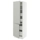 SEKTION / MAXIMERA Gabin alto 2 prtas 4 cjnes +ests, blanco/Havstorp gris claro, 61x61x203 cm