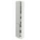 SEKTION / MAXIMERA Gabin alto 2 prtas 4 cjnes +ests, blanco/Havstorp gris claro, 38x37x203 cm