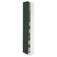 SEKTION / MAXIMERA Gabin alto 2 prtas 4 cjnes +ests, blanco/Havstorp Verde oscuro, 38x37x229 cm