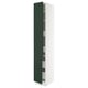 SEKTION / MAXIMERA Gabin alto 2 prtas 4 cjnes +ests, blanco/Havstorp Verde oscuro, 38x61x229 cm