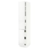 SEKTION / MAXIMERA Gabin alto 2 prtas 4 cjnes +ests, blanco/Ringhult blanco, 38x61x203 cm