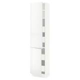 SEKTION / MAXIMERA Gabin alto 2 prtas 4 cjnes +ests, blanco/Ringhult blanco, 46x37x203 cm