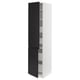 SEKTION / MAXIMERA Gabin alto 2 prtas 4 cjnes +ests, blanco/Upplöv Carbón mate, 46x61x203 cm