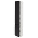 SEKTION / MAXIMERA Gabin alto 2 prtas 4 cjnes +ests, blanco/Upplöv Carbón mate, 46x37x229 cm