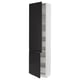 SEKTION / MAXIMERA Gabin alto 2 prtas 4 cjnes +ests, blanco/Upplöv Carbón mate, 61x37x229 cm