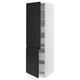 SEKTION / MAXIMERA Gabin alto 2 prtas 4 cjnes +ests, blanco/Upplöv Carbón mate, 61x61x203 cm