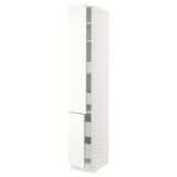 SEKTION / MAXIMERA Gabin alto 2 prtas 4 cjnes +ests, blanco/Vallstena blanco, 38x61x229 cm