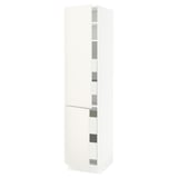 SEKTION / MAXIMERA Gabin alto 2 prtas 4 cjnes +ests, blanco/Veddinge blanco, 46x61x203 cm