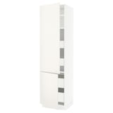 SEKTION / MAXIMERA Gabin alto 2 prtas 4 cjnes +ests, blanco/Veddinge blanco, 61x61x229 cm