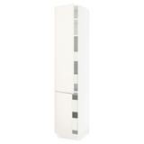 SEKTION / MAXIMERA Gabin alto 2 prtas 4 cjnes +ests, blanco/Veddinge blanco, 46x61x229 cm