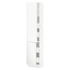 SEKTION / MAXIMERA Gabin alto 2 prtas 4 cjnes +ests, blanco/Voxtorp blanco mate, 46x37x203 cm