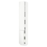SEKTION / MAXIMERA Gabin alto 2 prtas 4 cjnes +ests, blanco/Voxtorp blanco mate, 38x37x229 cm