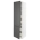 SEKTION / MAXIMERA Gabin alto 2 prtas 4 cjnes +ests, blanco/Voxtorp gris oscuro, 61x61x229 cm