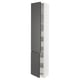 SEKTION / MAXIMERA Gabin alto 2 prtas 4 cjnes +ests, blanco/Voxtorp gris oscuro, 46x37x229 cm