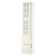 SEKTION / MAXIMERA Gabin alto 2 prtas vidrio 2 cjnes, blanco/Bodbyn hueso, 46x37x229 cm