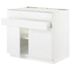 SEKTION / MAXIMERA Gabin bajo p/parilla 2 prts 1 cjn, blanco/Axstad blanco mate, 91x61x76 cm