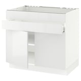 SEKTION / MAXIMERA Gabin bajo p/parilla 2 prts 1 cjn, blanco/Ringhult blanco, 91x61x76 cm