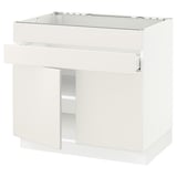 SEKTION / MAXIMERA Gabin bajo p/parilla 2 prts 1 cjn, blanco/Veddinge blanco, 91x61x76 cm