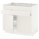 SEKTION / MAXIMERA Gabin bajo p/parilla 2 prts 1 cjn, blanco/Veddinge blanco, 91x61x76 cm
