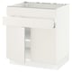 SEKTION / MAXIMERA Gabin bajo p/parilla 2 prts 1 cjn, blanco/Veddinge blanco, 76x61x76 cm