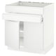 SEKTION / MAXIMERA Gabin bajo p/parilla 2 prts 1 cjn, blanco/Voxtorp blanco mate, 76x61x76 cm
