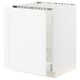 SEKTION / MAXIMERA Gabin bajo p/ tarja y bote basura, blanco Enköping/blanco efecto madera, 61x61x76 cm