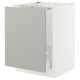 SEKTION / MAXIMERA Gabin bajo p/ tarja y bote basura, blanco/Havstorp gris claro, 61x61x76 cm