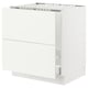 SEKTION / MAXIMERA Gabin bajo p/tarja y bote de basura, blanco/Vallstena blanco, 76x61x76 cm