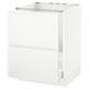 SEKTION / MAXIMERA Gabin bajo p/tarja y bote de basura, blanco/Voxtorp blanco mate, 61x61x76 cm