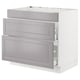 SEKTION / MAXIMERA Gabin bj p/prrilla y extrctor+cajón, blanco/Bodbyn gris, 91x61x76 cm
