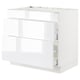 SEKTION / MAXIMERA Gabin bj p/prrilla y extrctor+cajón, blanco/Ringhult blanco, 91x61x76 cm